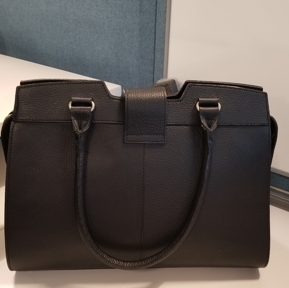 PRUNE Leather Handbag - Picture 2 of 4